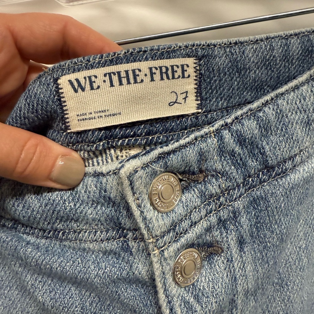 Free People Osaka Relaxed Shorts - blue - size 27 - Picture 4 of 5